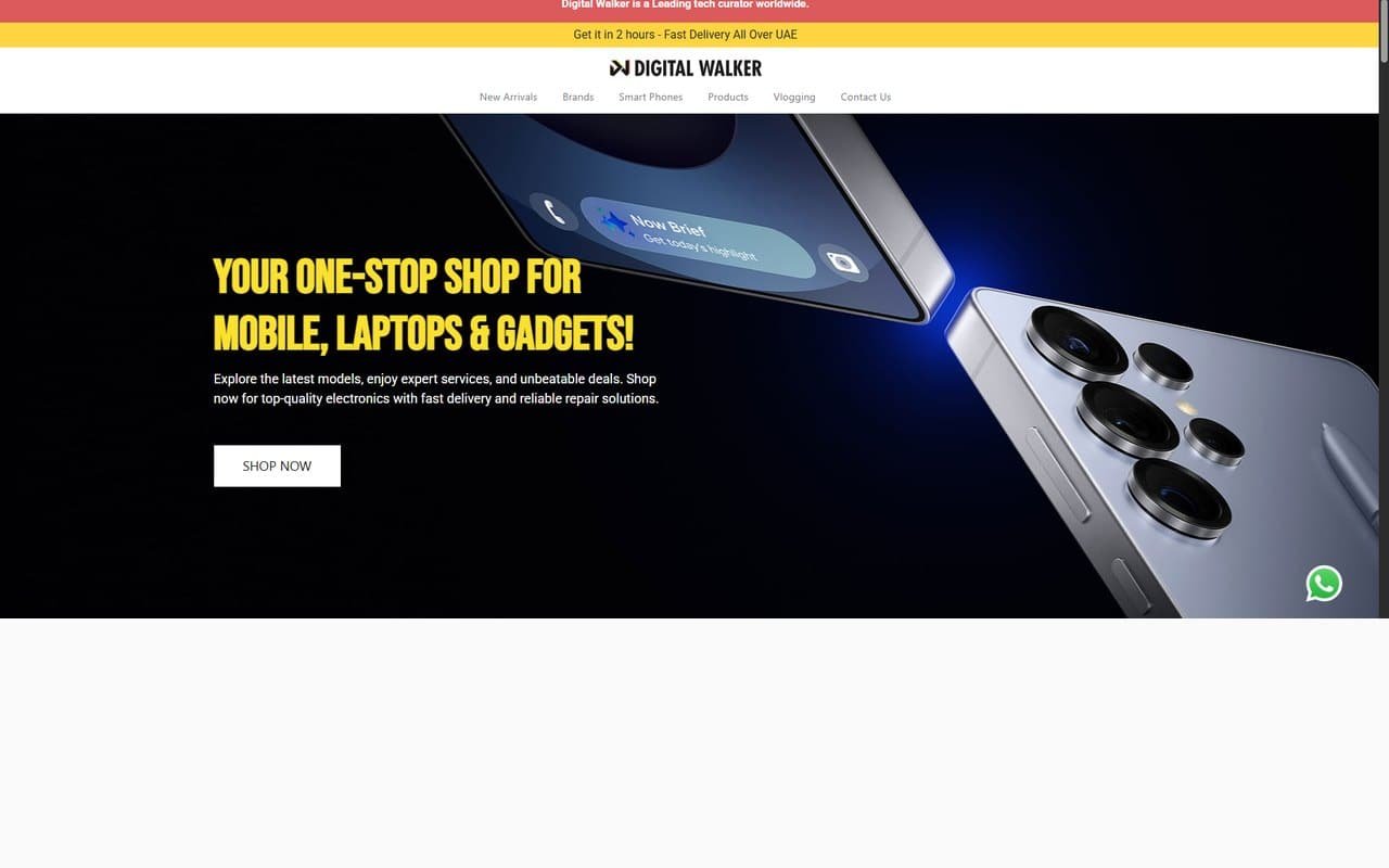 Digital Walker website, built by Globex
