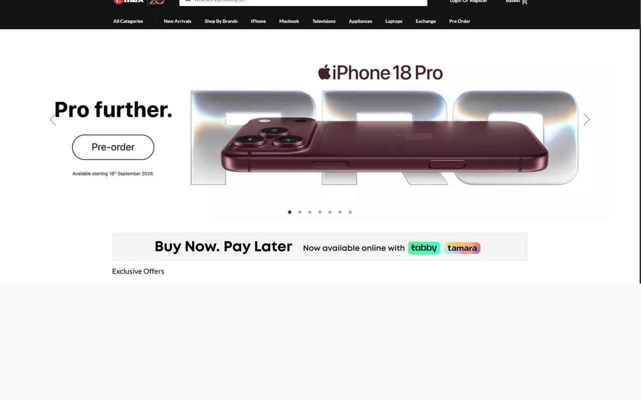 Emax website, built by Globex