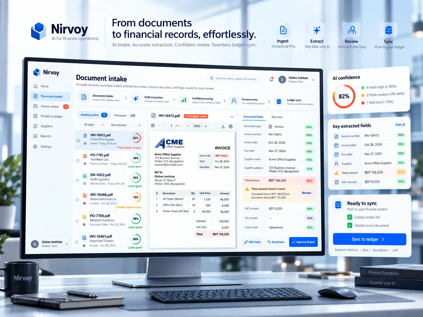 Nirvoy, applied ai product designed and built by Globex