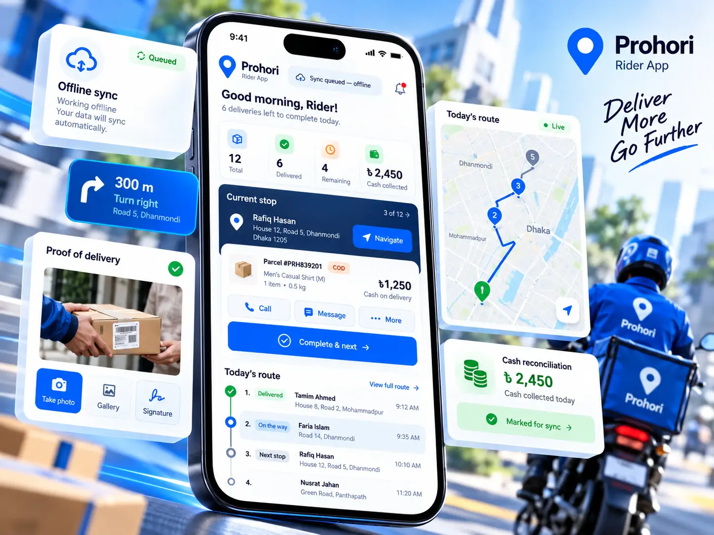 Prohori, mobile app product designed and built by Globex